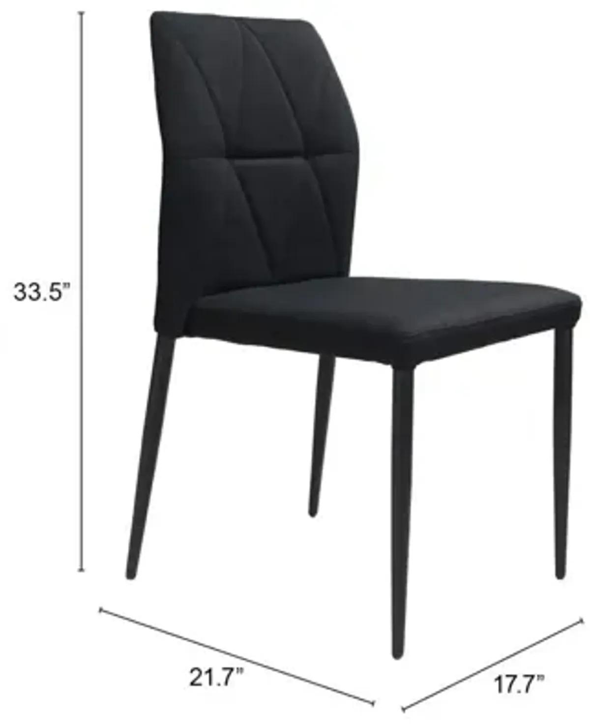 Revolution Dining Chair (Set of 4) Black