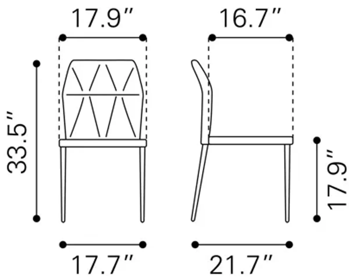 Revolution Dining Chair (Set of 4) Black