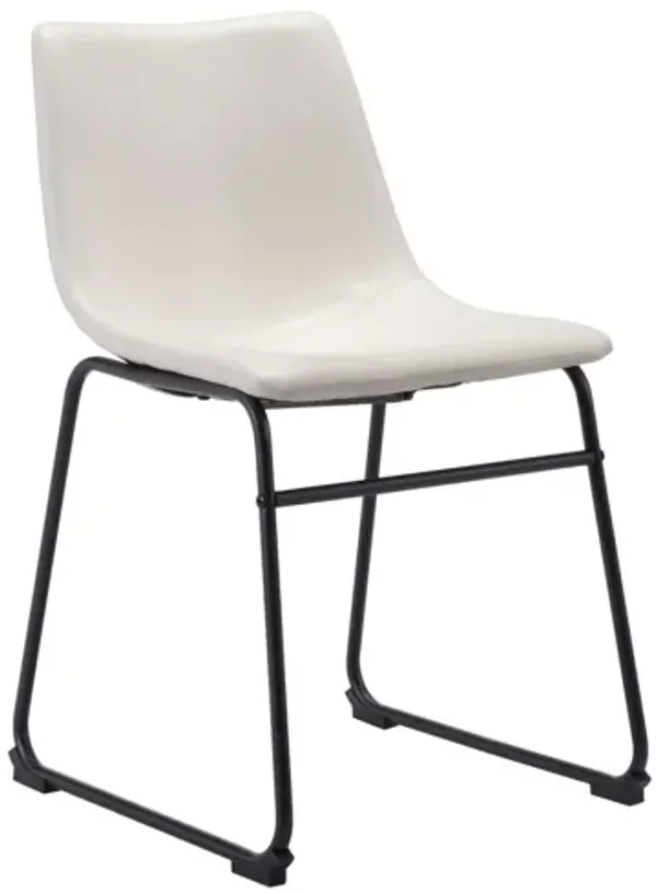 Smart Dining Chair (Set of 2) Distressed White