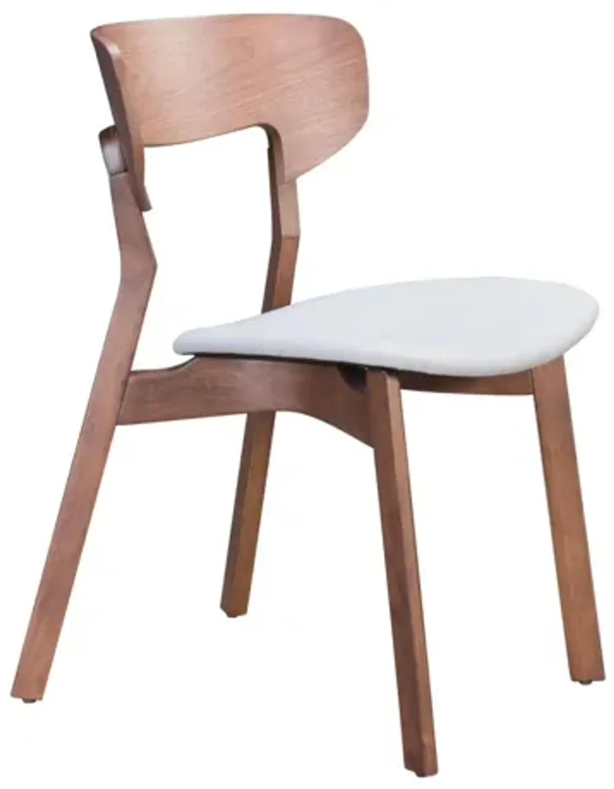 Russell Dining Chair (Set of 2) Walnut & Gray