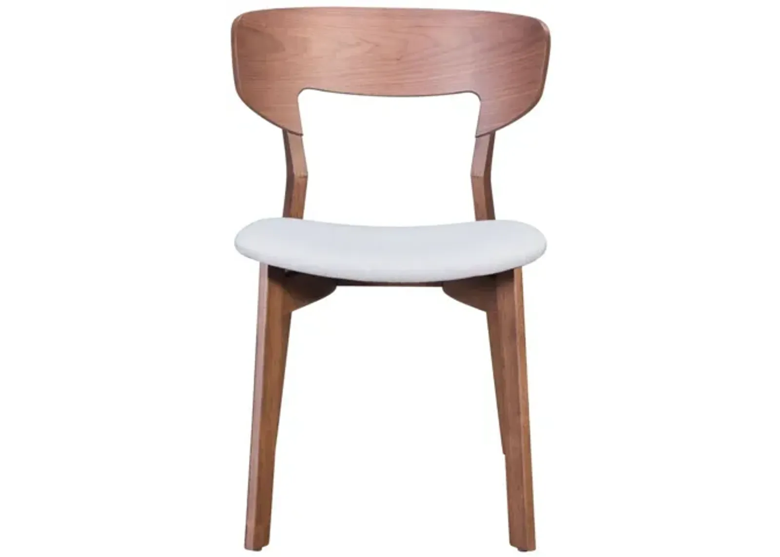 Russell Dining Chair (Set of 2) Walnut & Gray