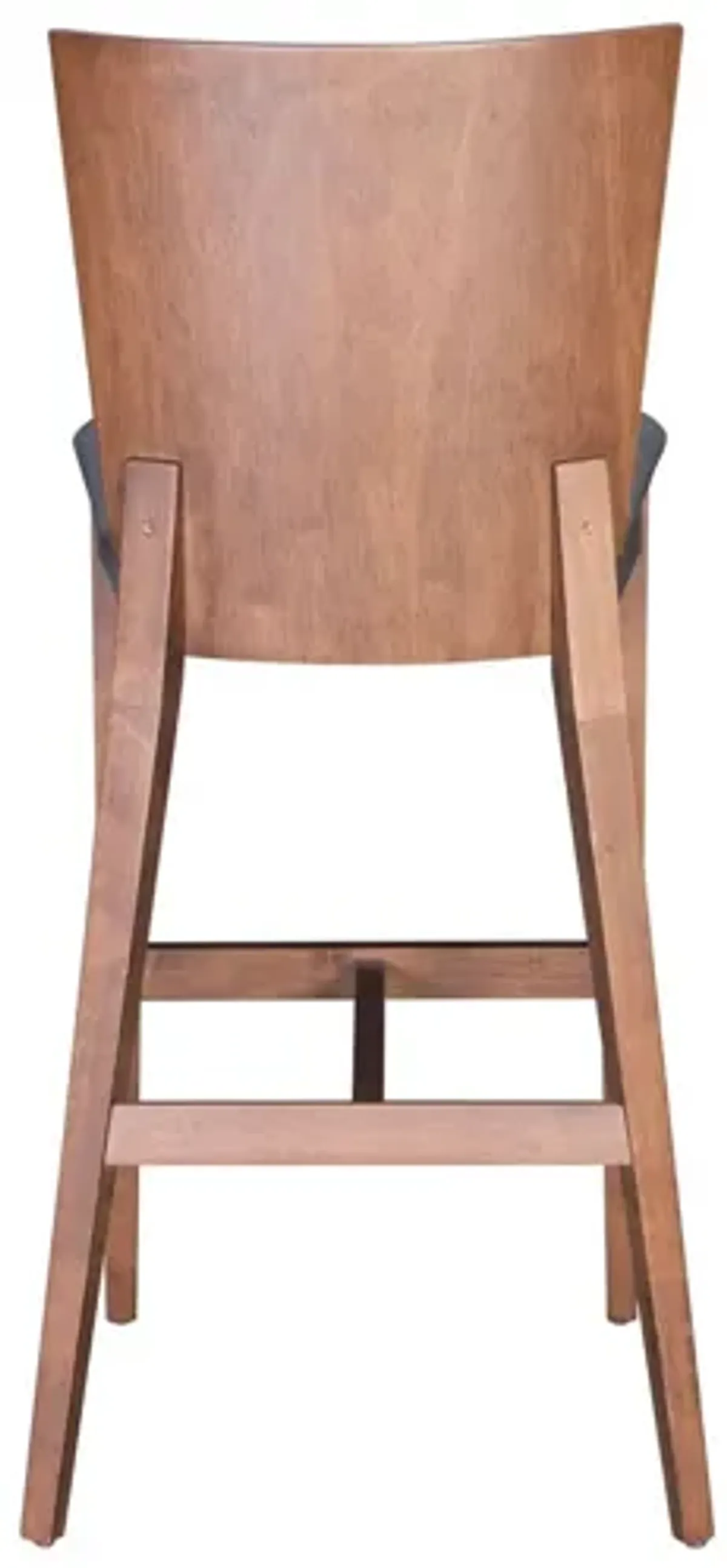 Ambrose Bar Chair (Set of 2) Walnut & Gray