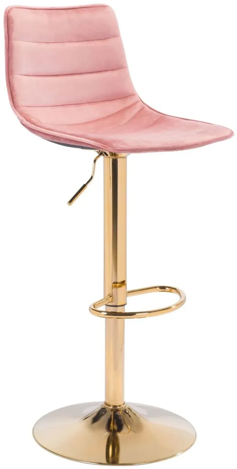 Prima Bar Chair Pink & Gold