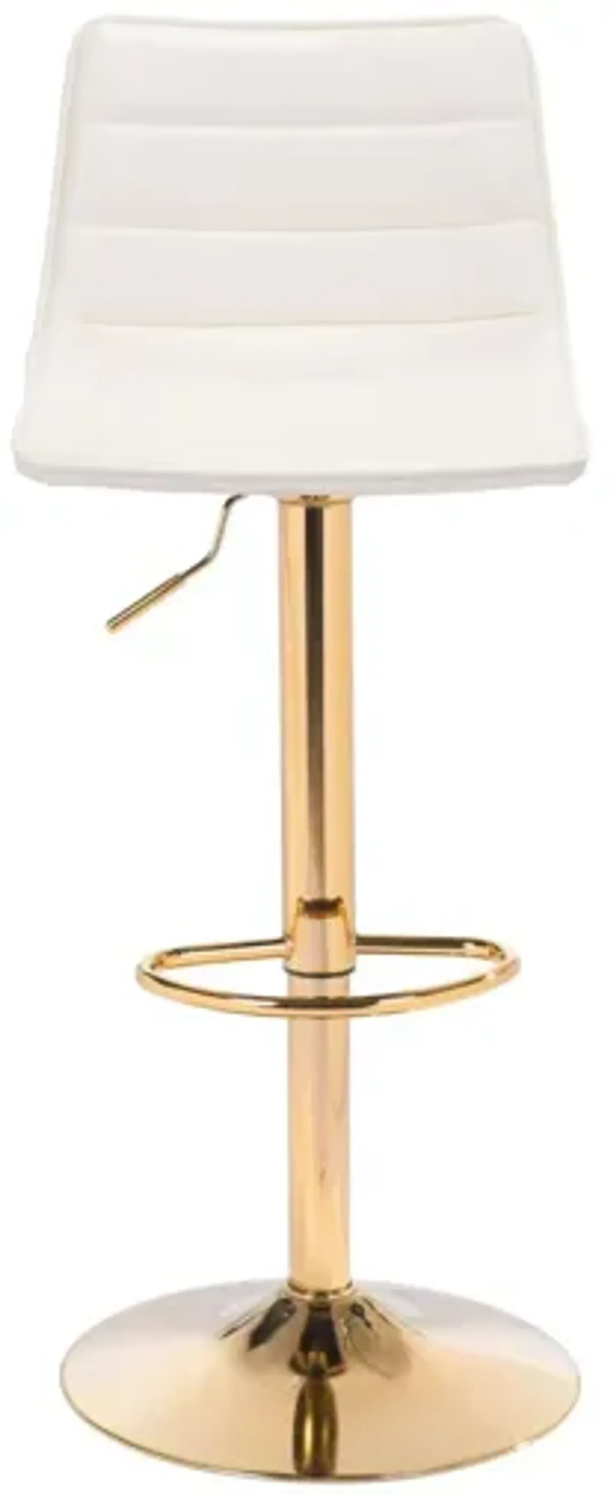 Prima Bar Chair White & Gold