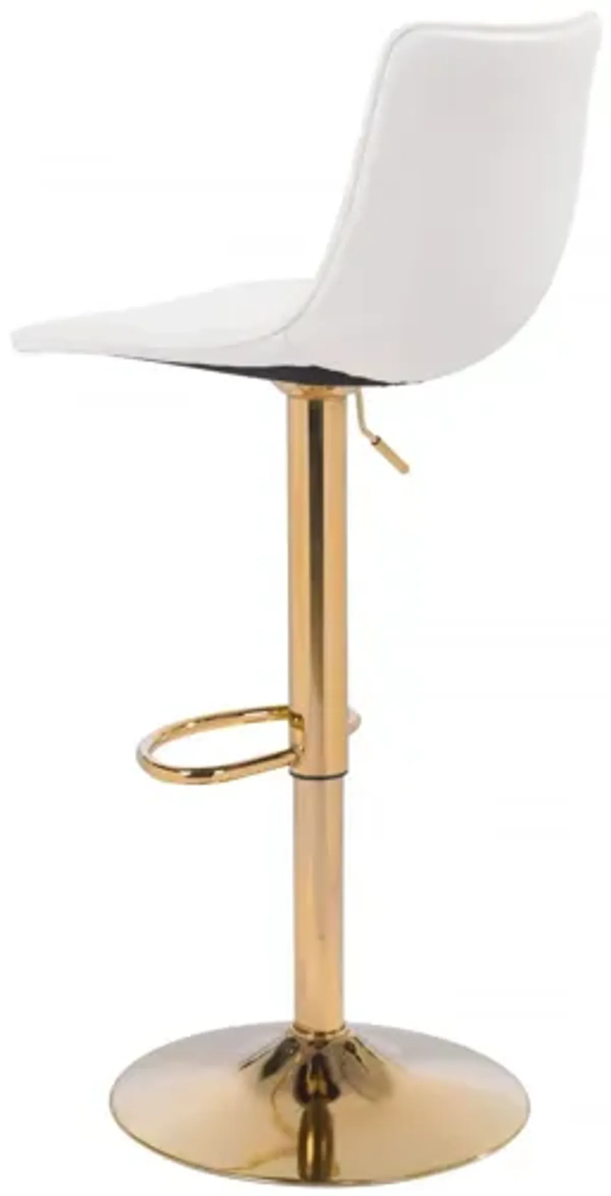 Prima Bar Chair White & Gold