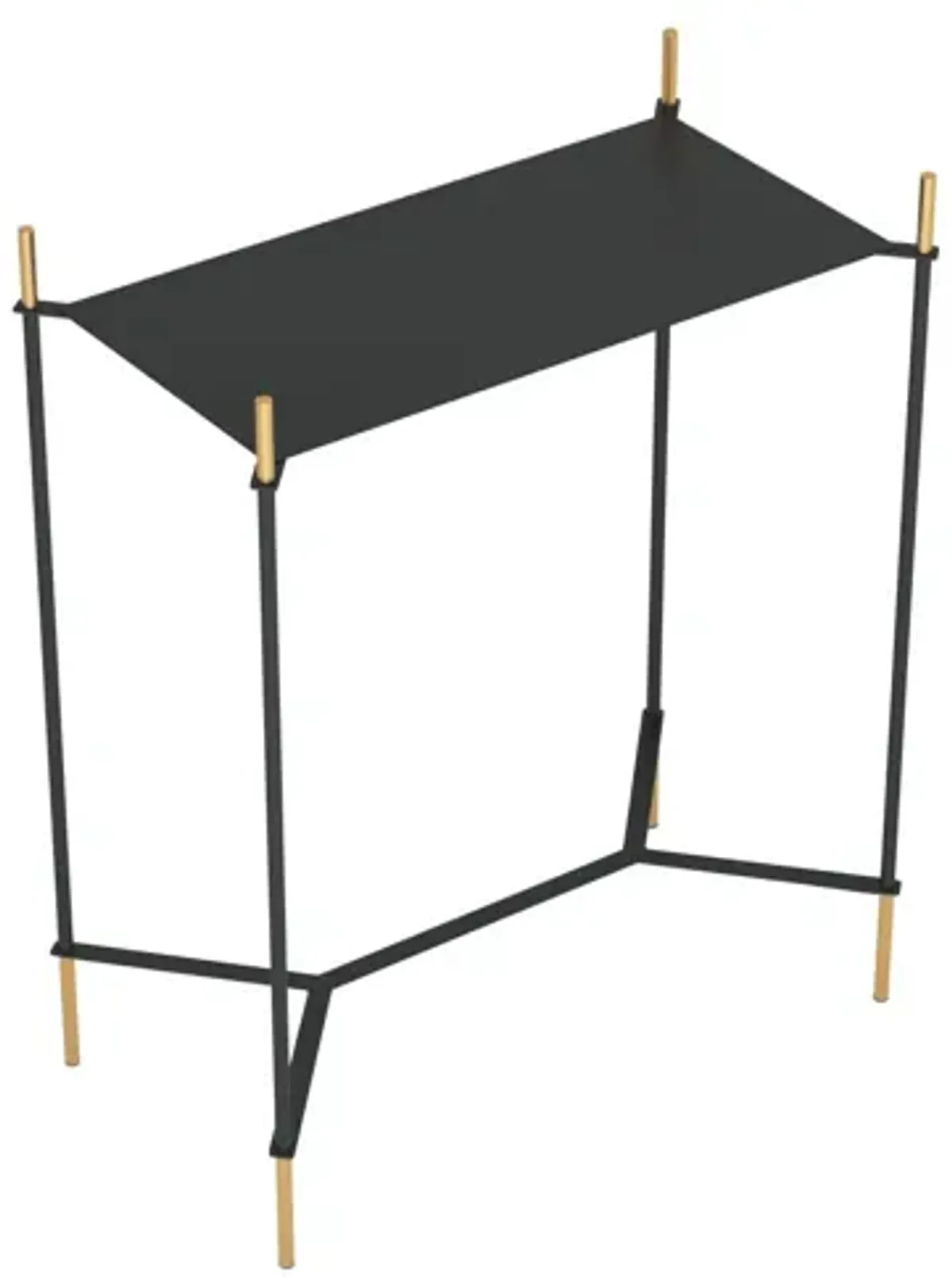 Austin Side Table Black & Gold