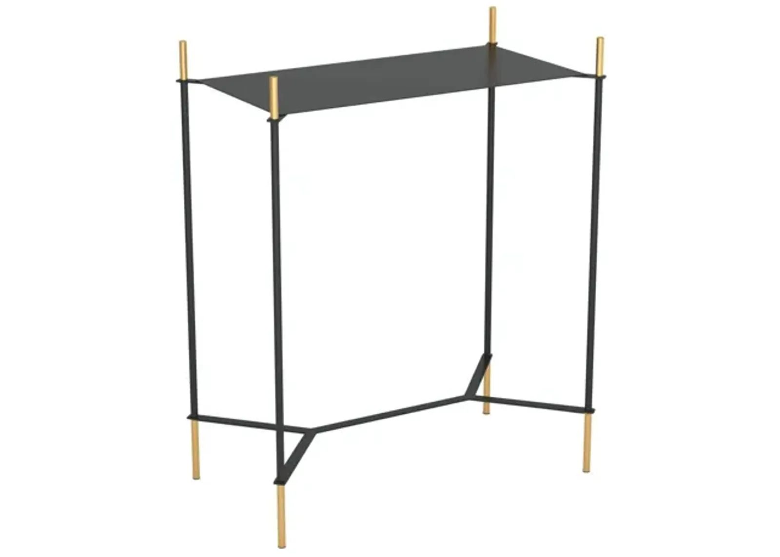 Austin Side Table Black & Gold