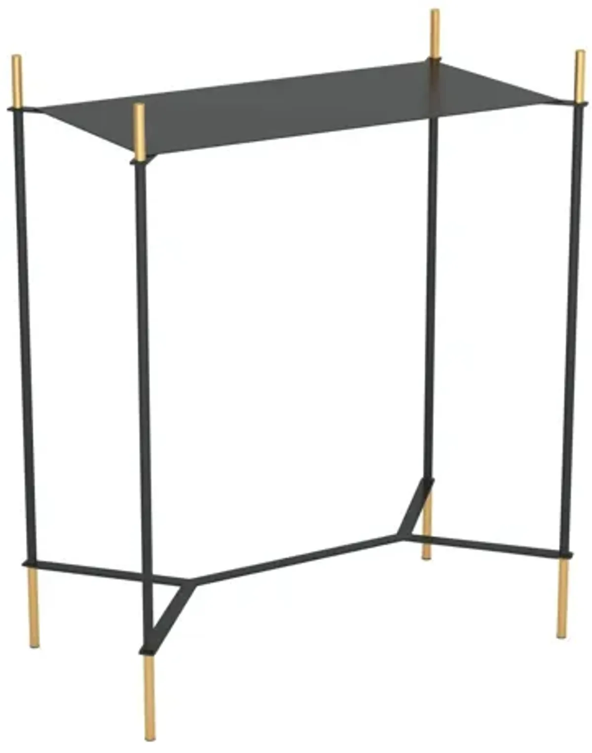 Austin Side Table Black & Gold