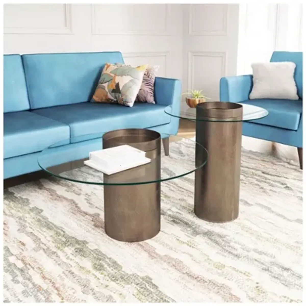 Emi End Table Antique Gold