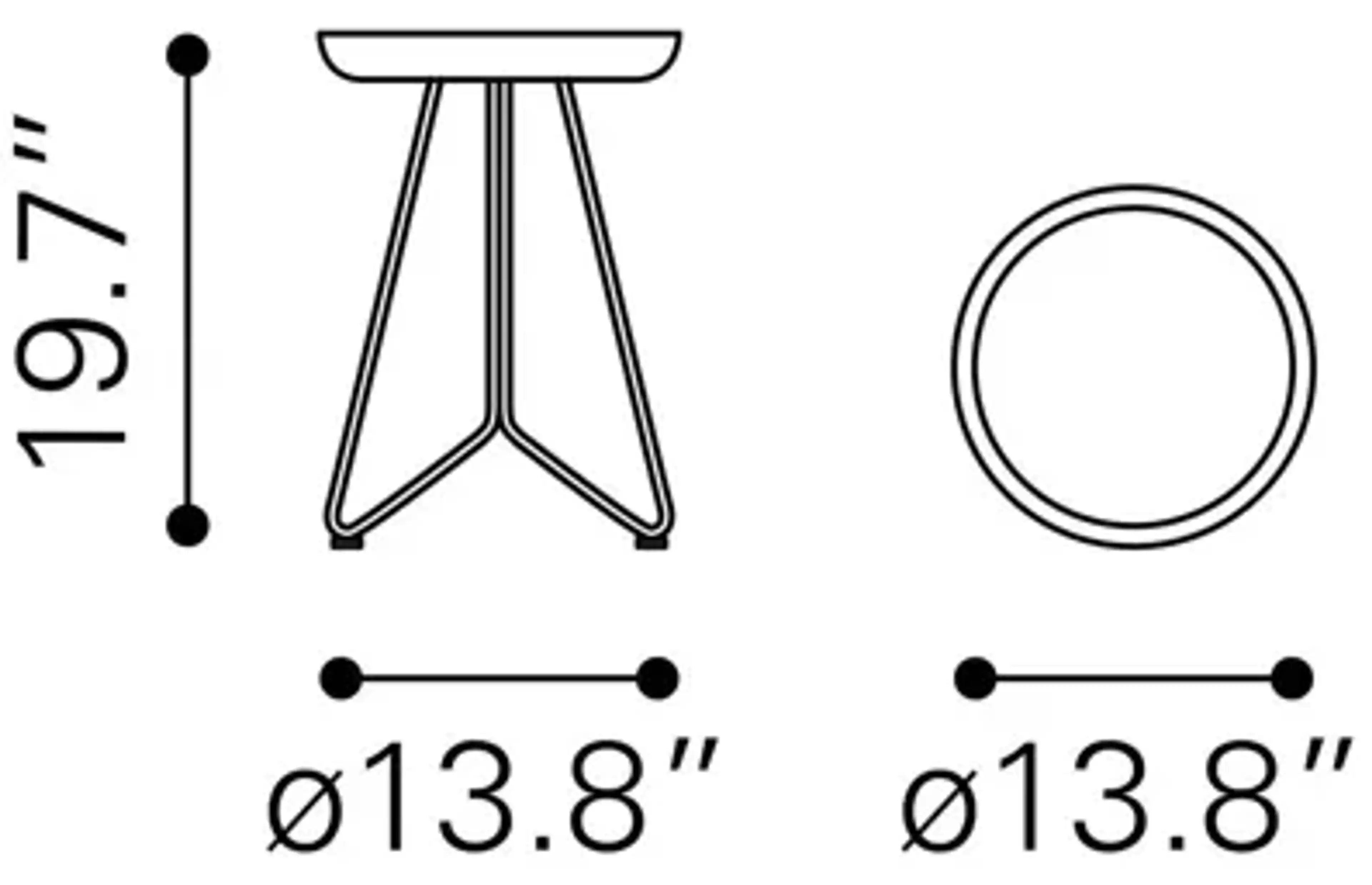 Foley Accent Table Gold And Black Gardner White | Furniture.com