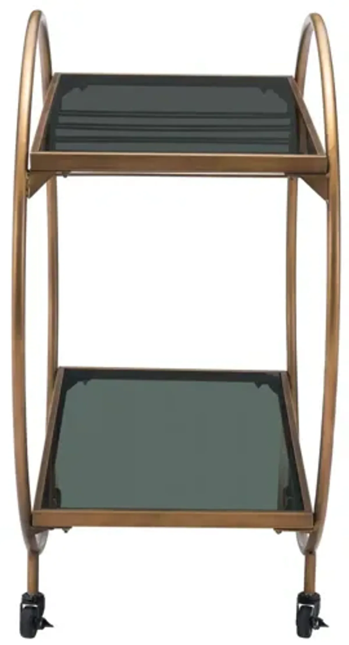 Arc Bar Cart Gold & Black