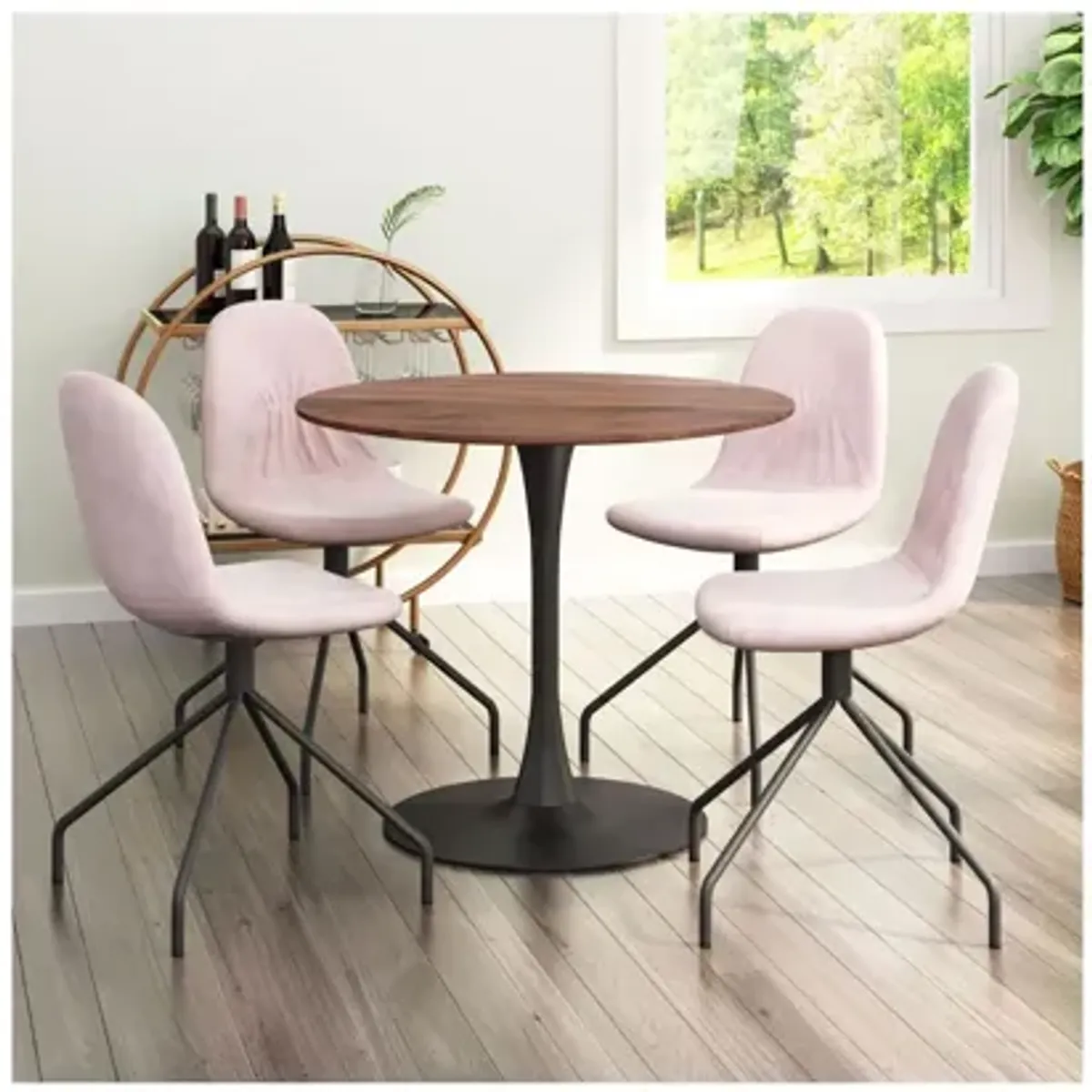 Opus Dining Table Brown & Black