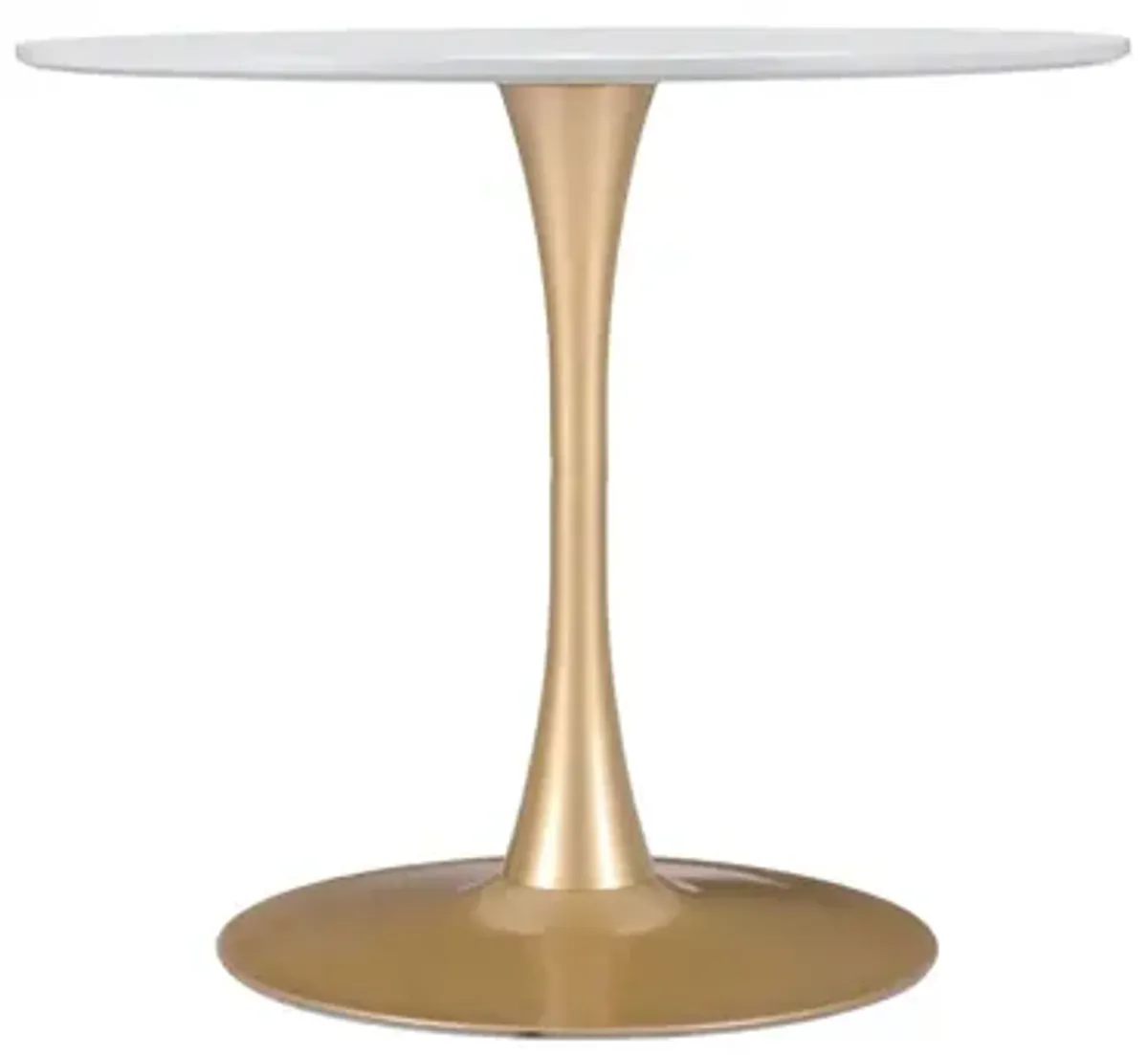 Opus Dining Table White & Gold