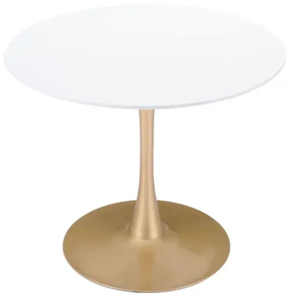 Opus Dining Table White & Gold