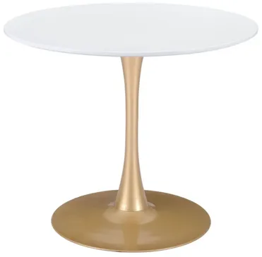 Opus Dining Table White & Gold