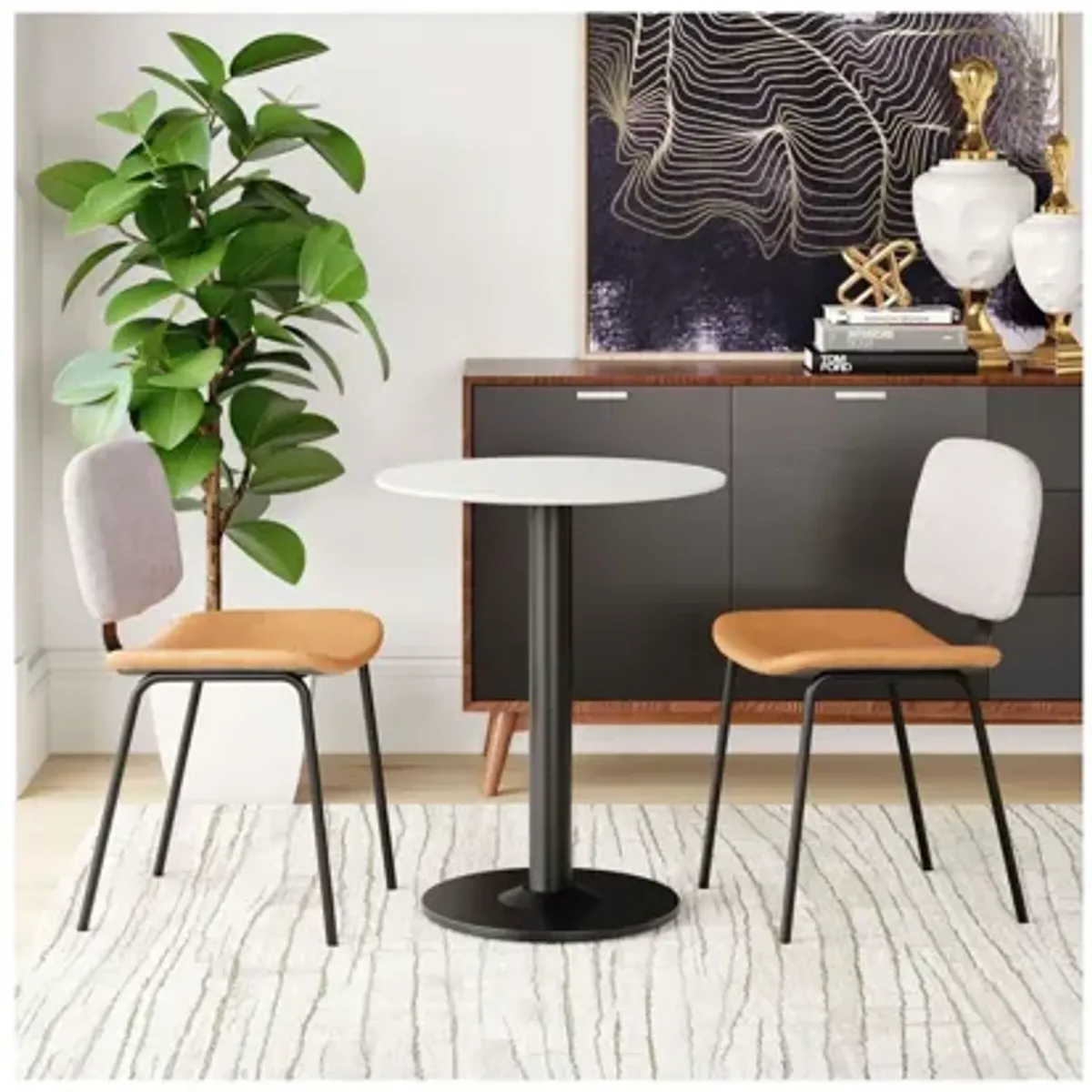 Alto Bistro Table White & Black