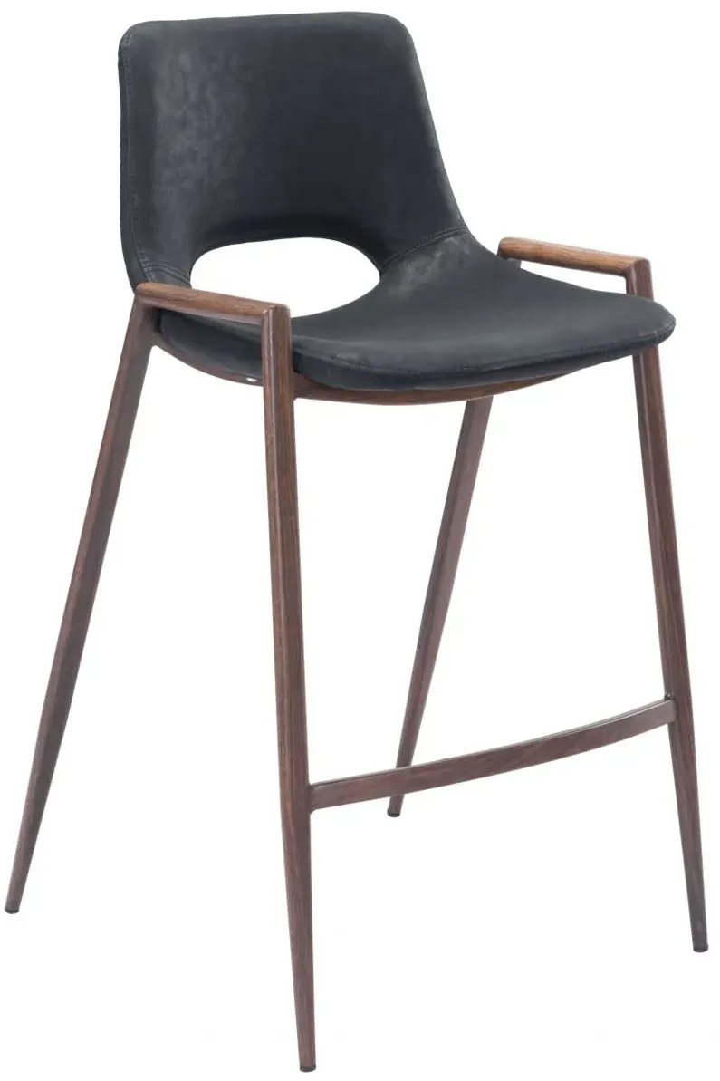Desi Counter Chair (Set of 2) Black