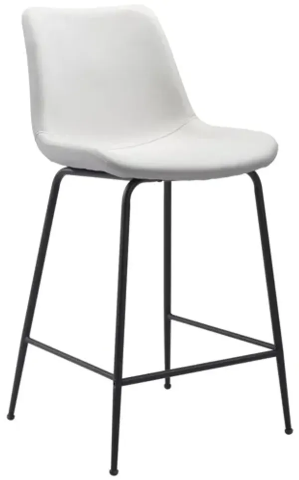 Byron Counter Chair White