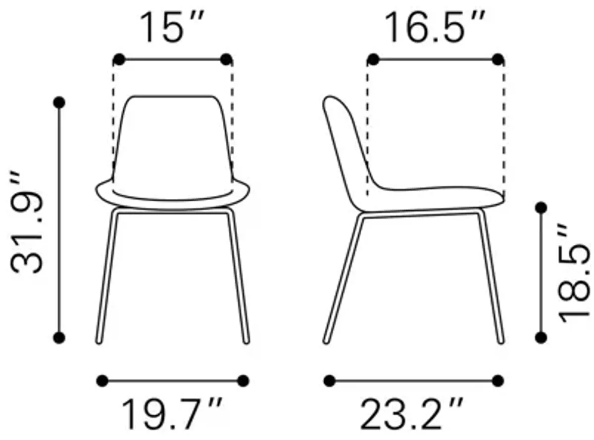 Byron Dining Chair (Set of 2) White