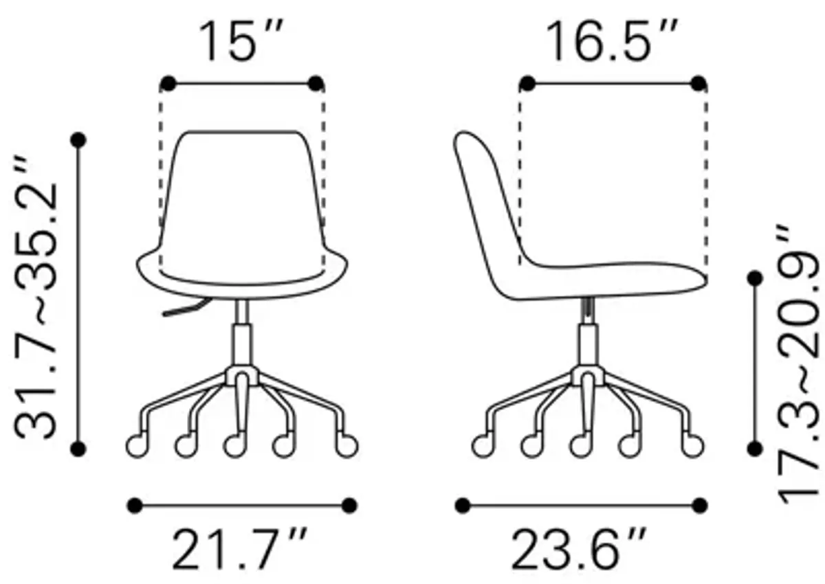 Byron Office Chair Gray