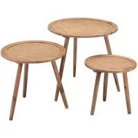 Paul Accent Tables (Set of 3) Natural