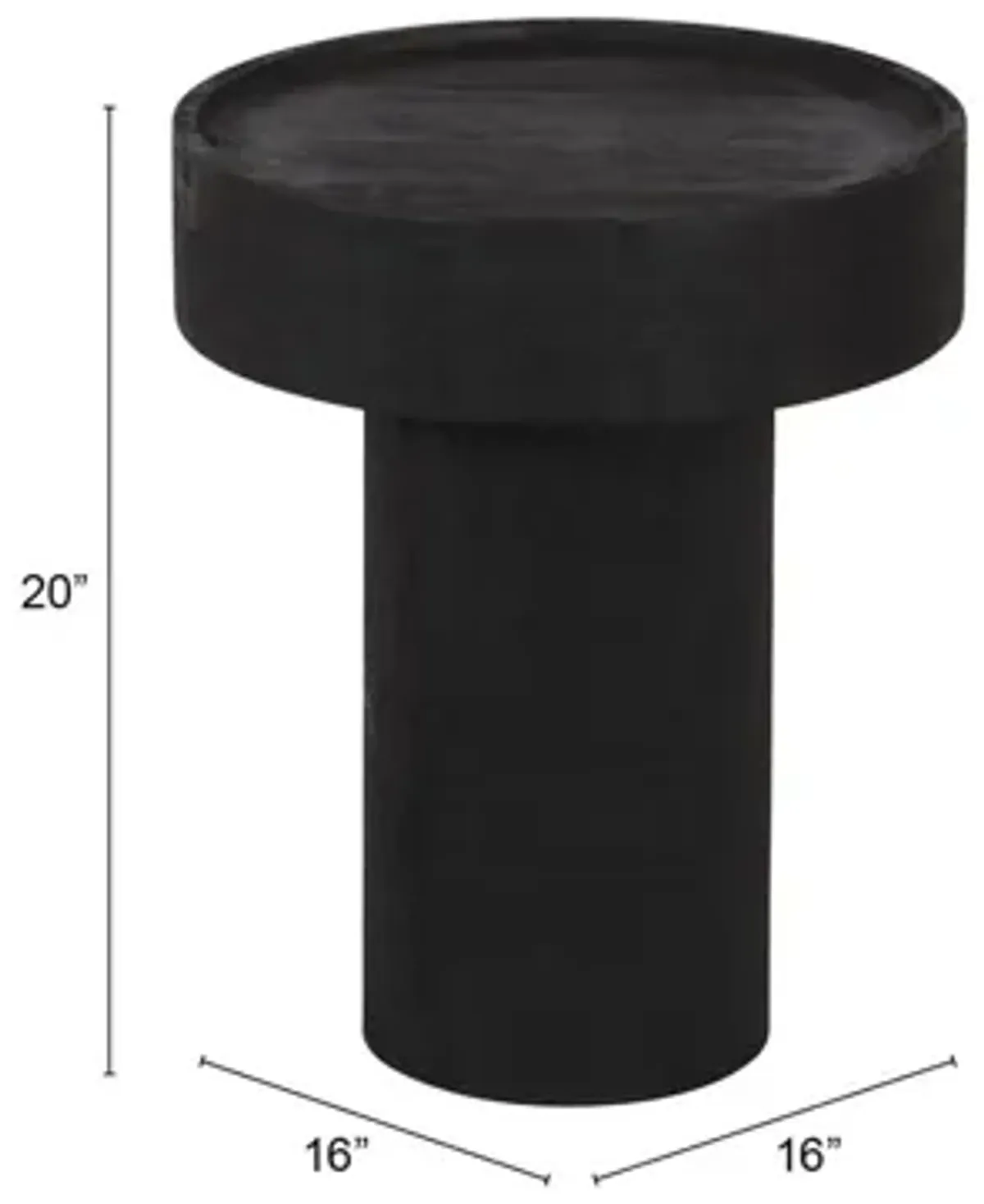 Watson Side Table Matte Black