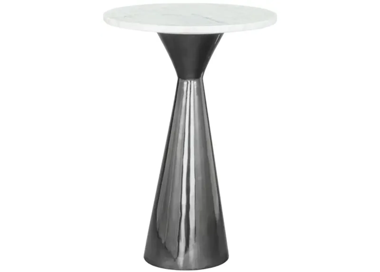 Tim Side Table White & Black