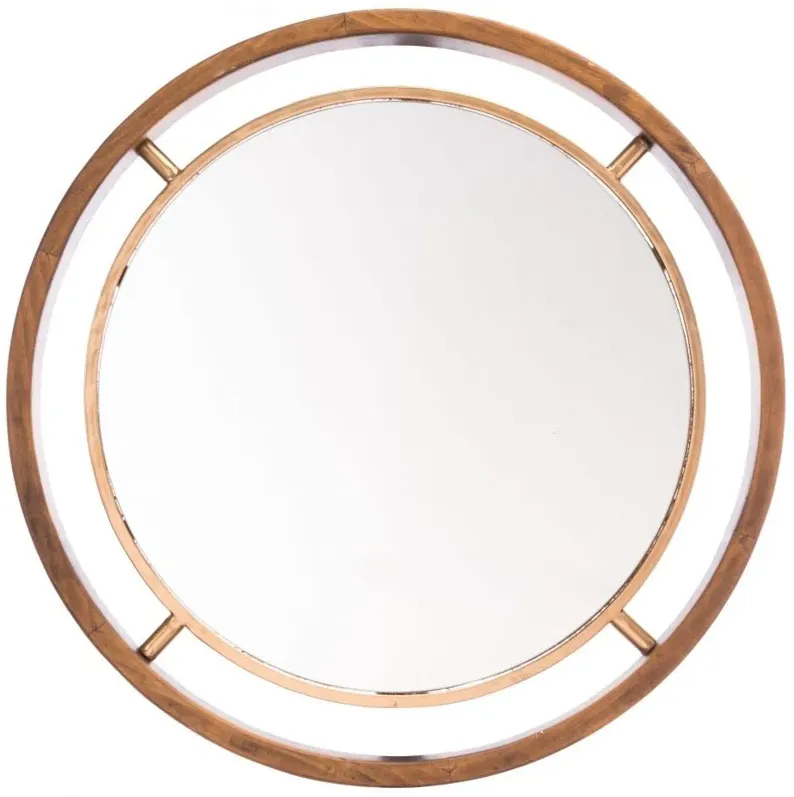 Round Mirror Gold