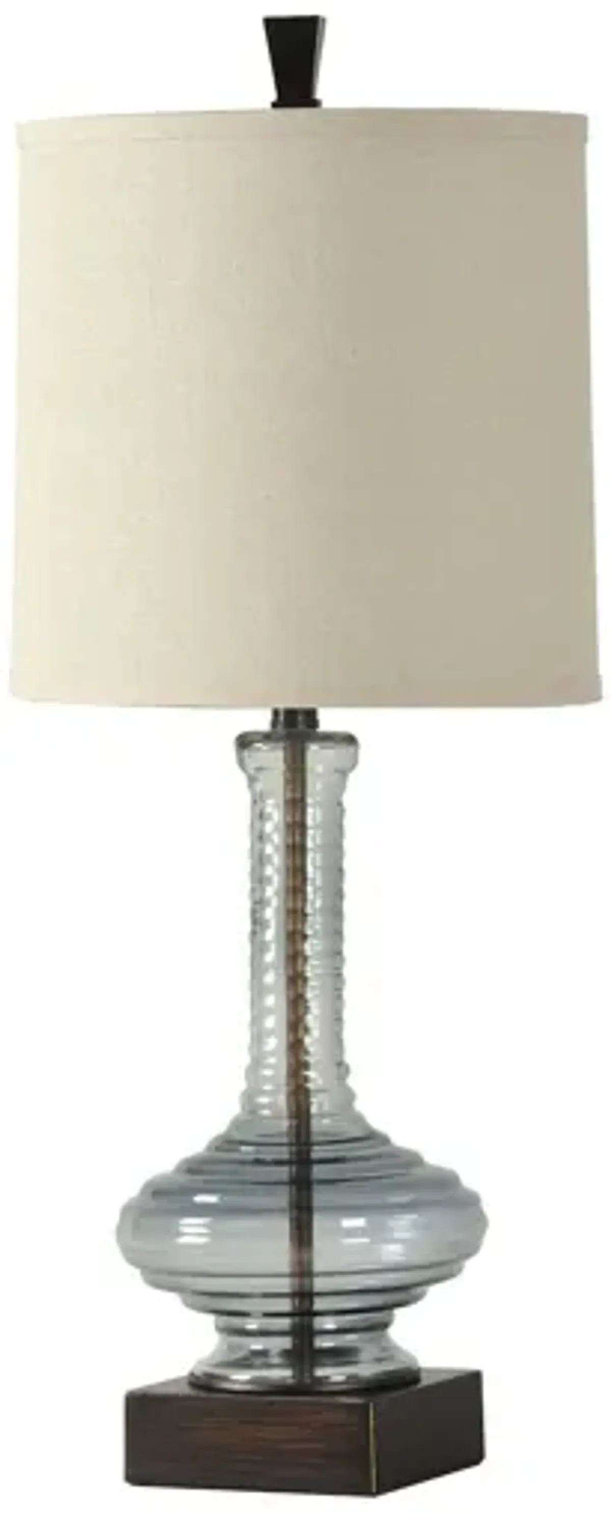 Ribbed Deep Blue Table Lamp