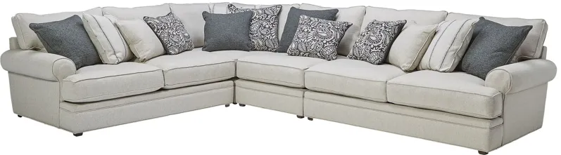 Lincoln Putty 4-Piece Sectional