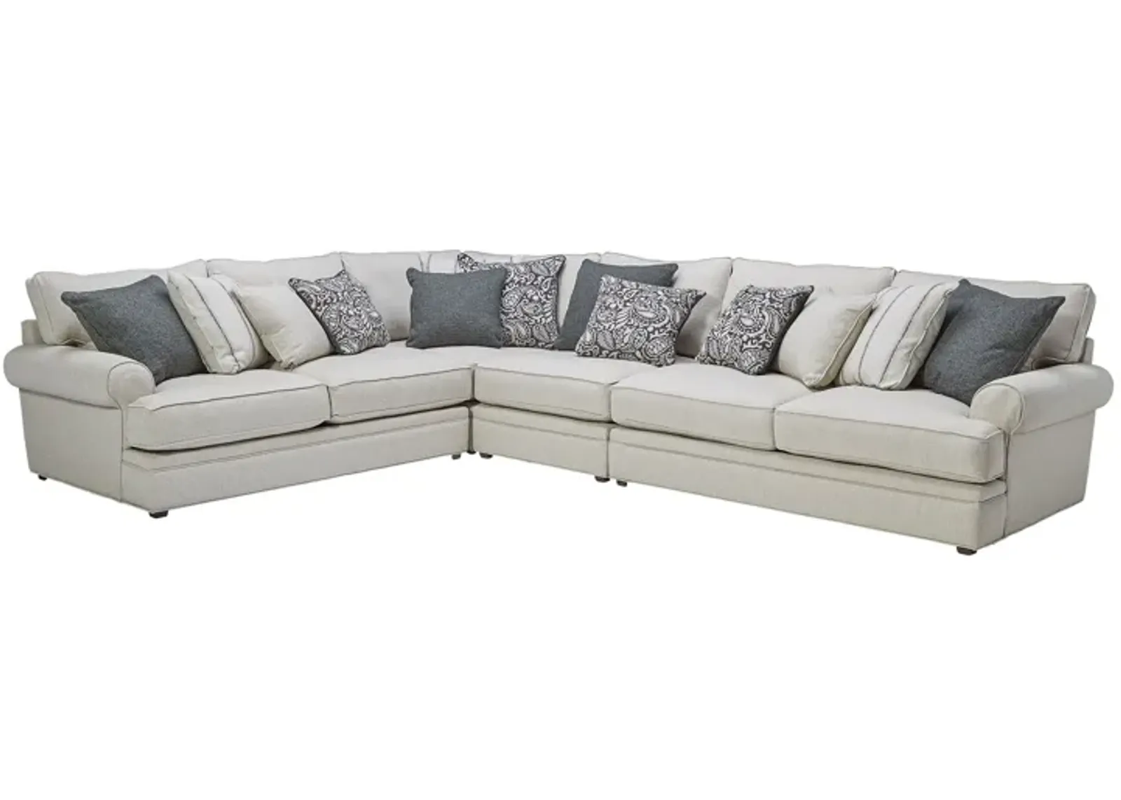 Lincoln Putty 4-Piece Sectional