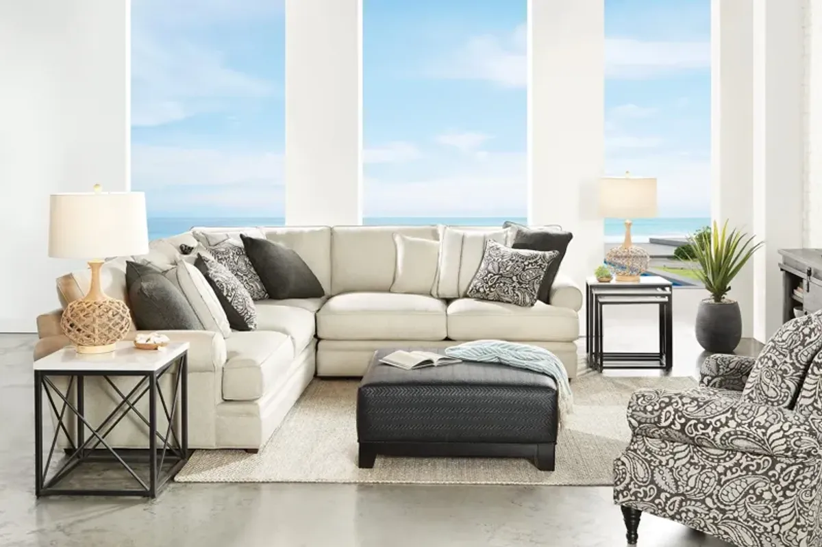 Lincoln Putty 3-Piece Sectional