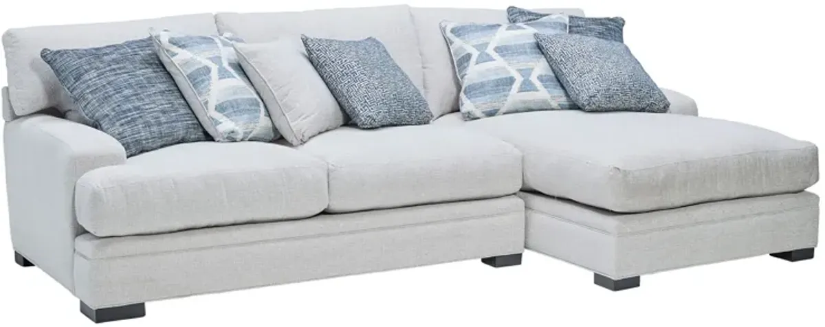 Bulova Indigo 2-Piece Sectional with Right Arm Facing Chaise