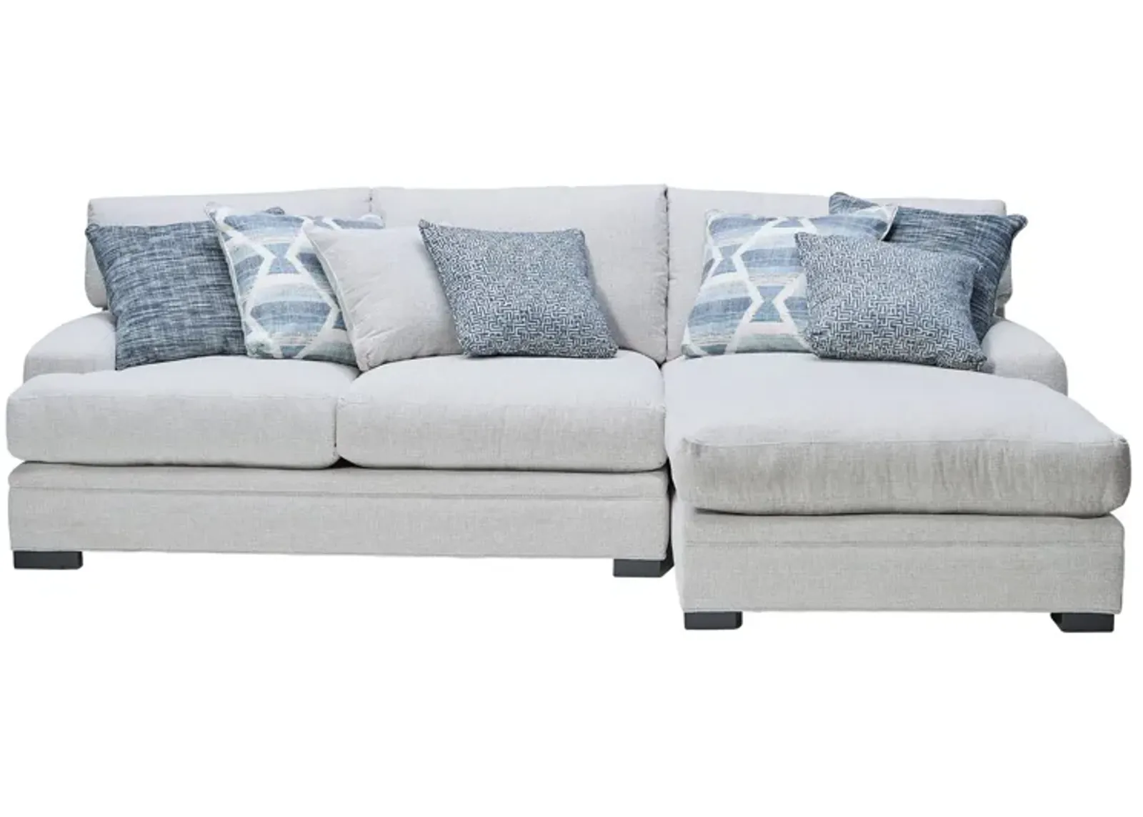 Bulova Indigo 2-Piece Sectional with Right Arm Facing Chaise