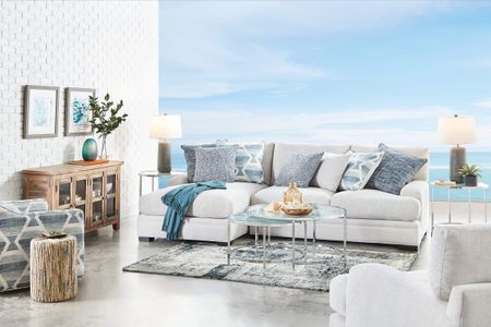Bulova Indigo 2-Piece Sectional with Left Arm Facing Chaise