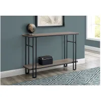 Taupe Black Metal Hall Console