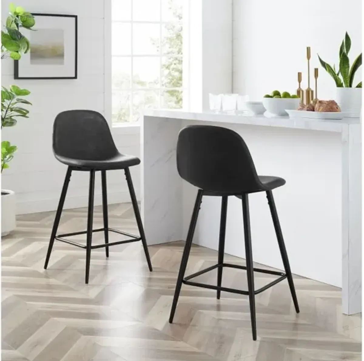 Weston Black Counter Stool Set