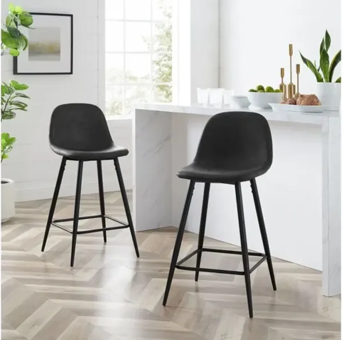 Weston Black Counter Stool Set