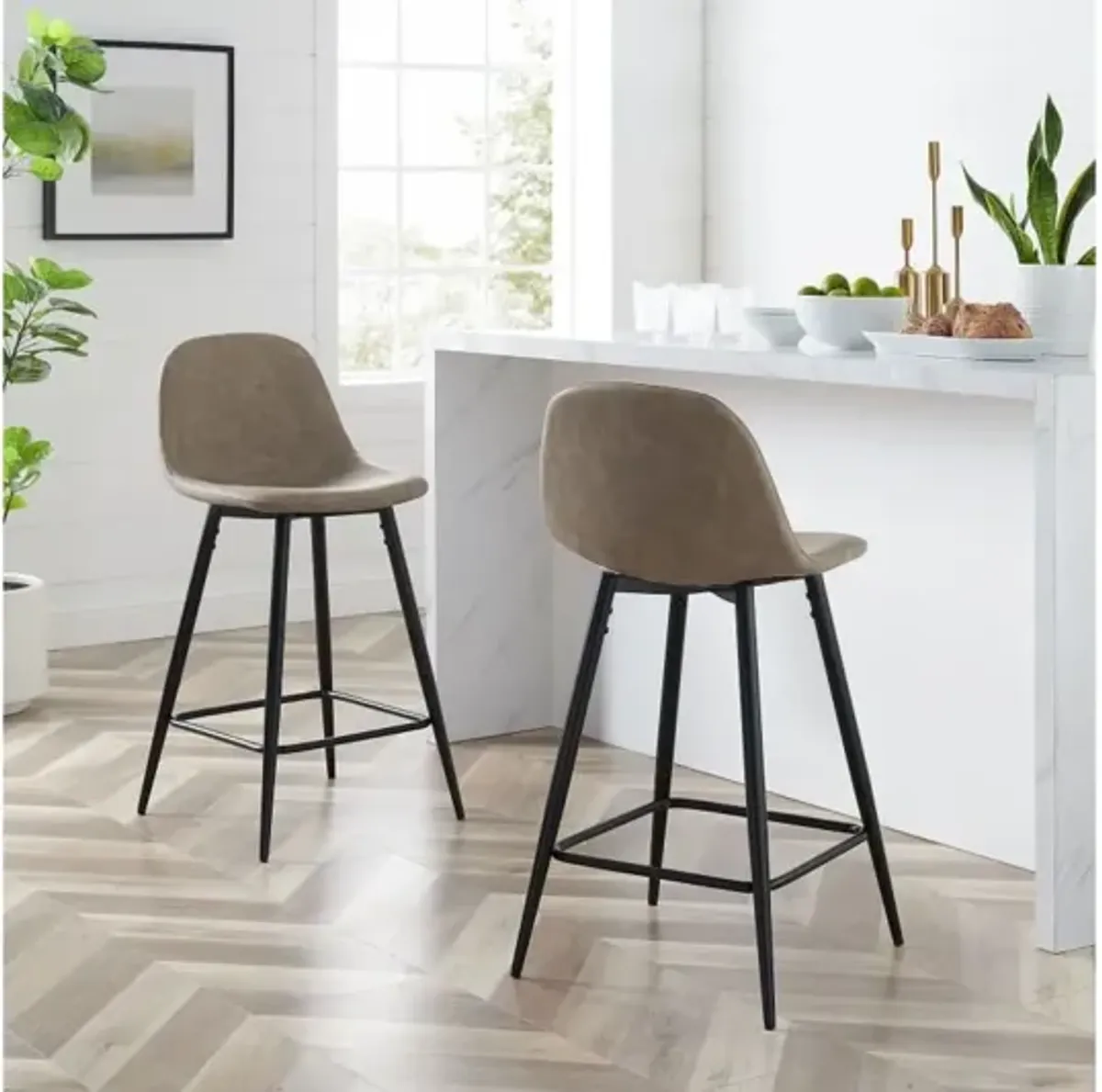 Weston Brown Counter Stool Set