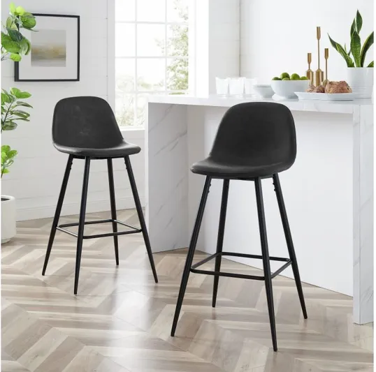 Weston Black Bar Stool Set