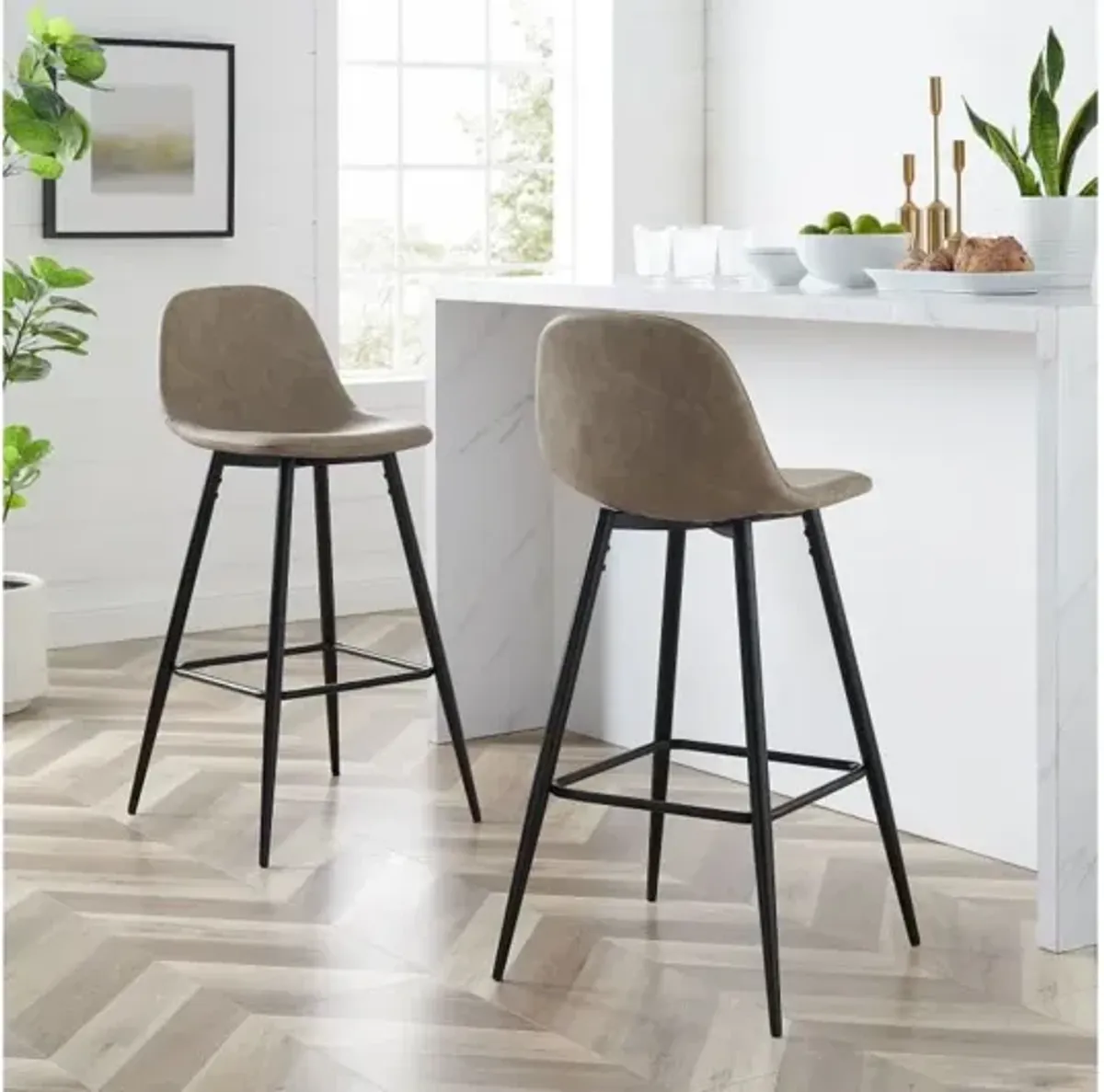 Weston Brown Bar Stool Set