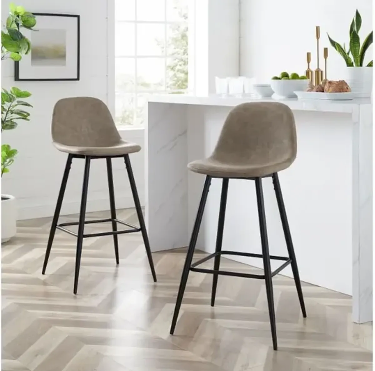 Weston Brown Bar Stool Set