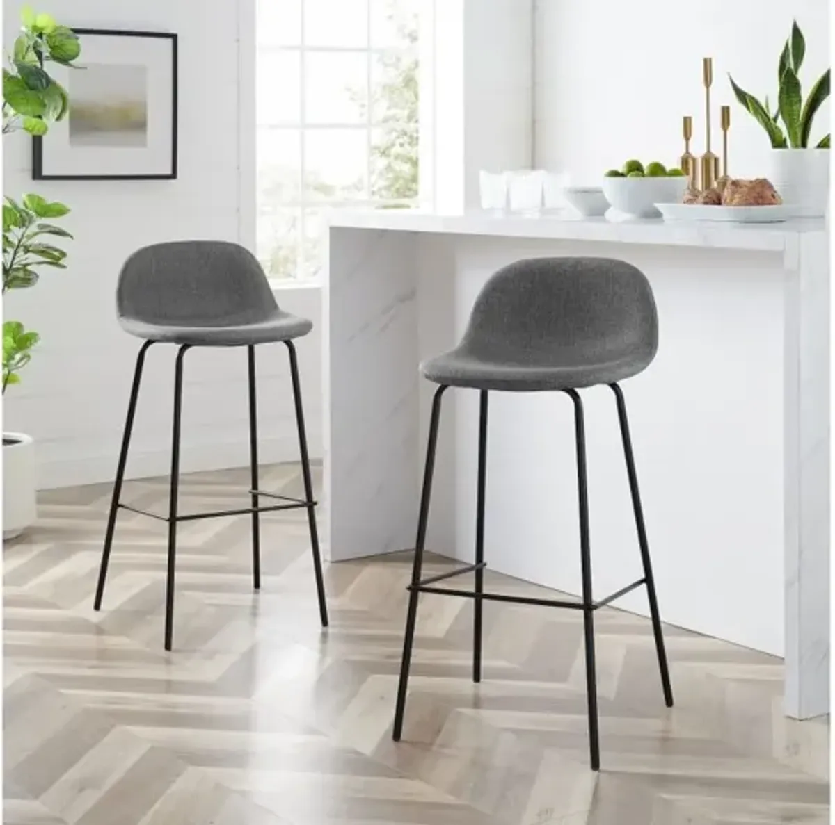 Riley Grey Bar Stool Set