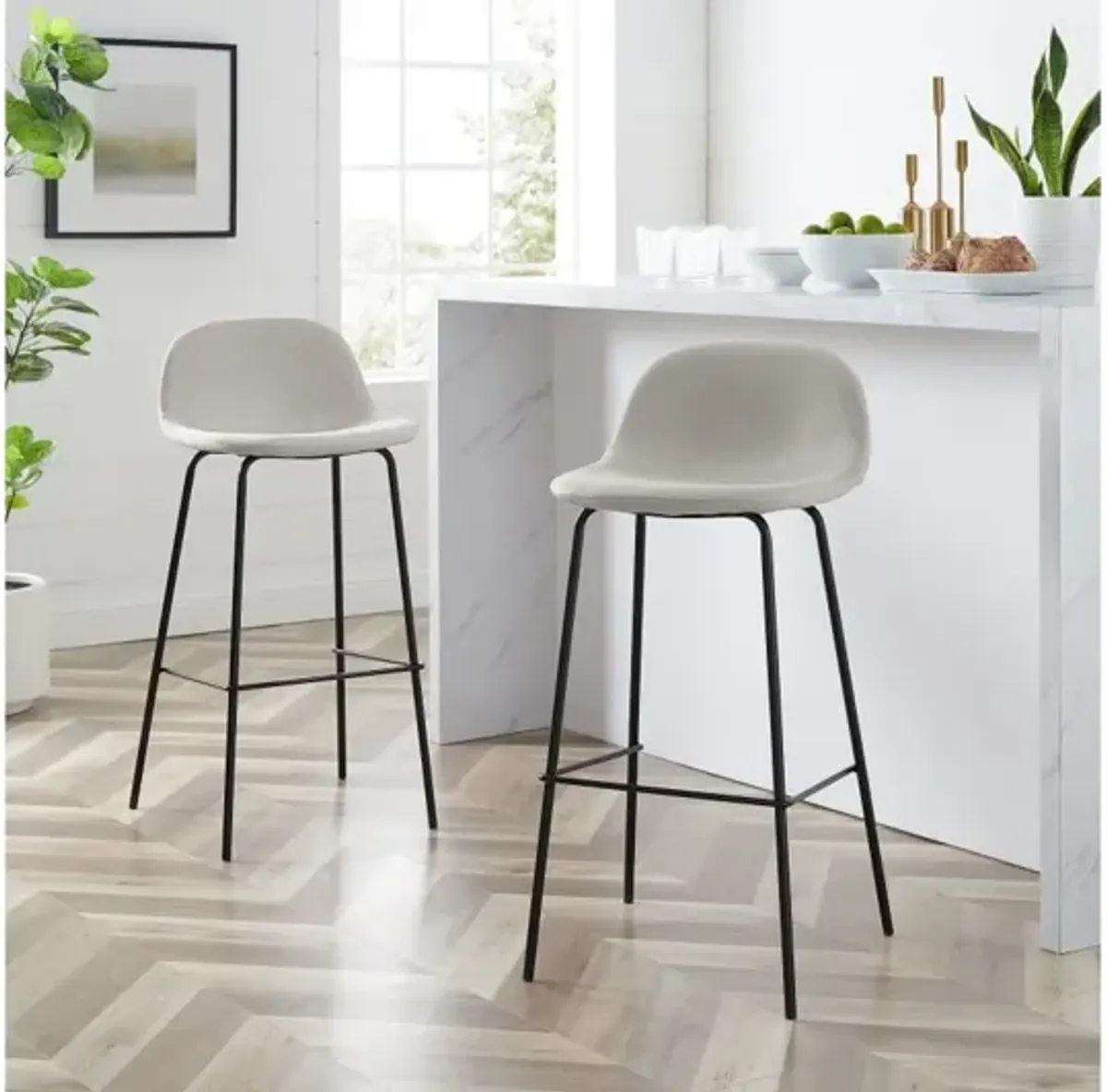 Riley Oatmeal Bar Stool Set