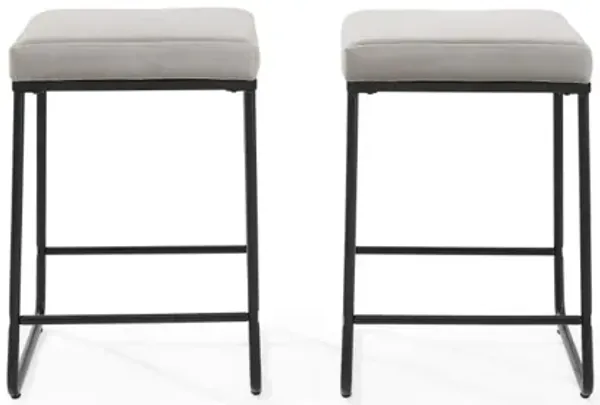 Beckett Grey Counter Stool Set