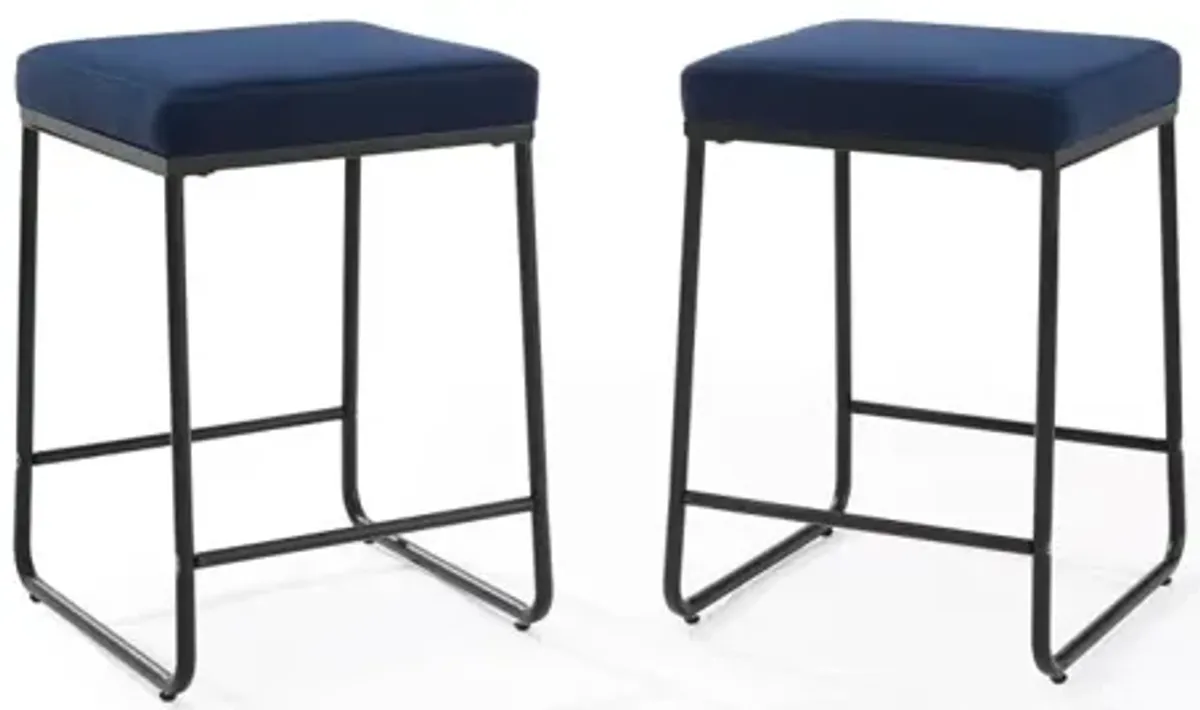 Beckett Navy Counter Stool Set