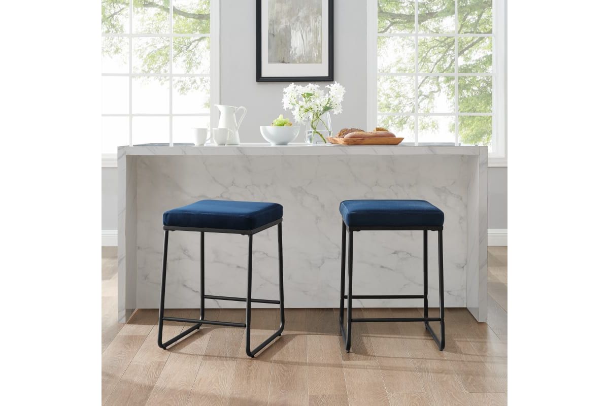 Beckett Navy Counter Stool Set