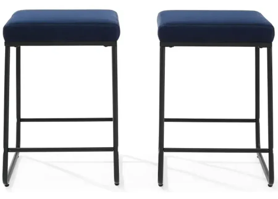 Beckett Navy Counter Stool Set