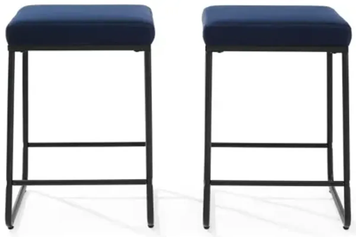 Beckett Navy Counter Stool Set