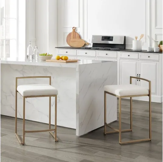 Harlowe Cream Counter Stool Set